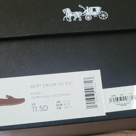 Mott Driver Signature PVC size 11.5 khaki men’s shoe - Picture 3 of 4